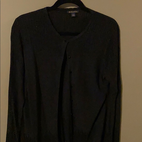 Brooks Brothers Sweaters - Black metallic Brooks Brothers cardigan